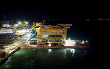 PPL successfully performs site-move and load-out of record-breaking 4,000-ton offshore substation topside fabricated by PV Shipyard