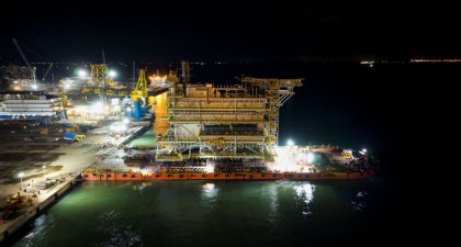 PPL successfully performs site-move and load-out of record-breaking 4,000-ton offshore substation topside fabricated by PV Shipyard